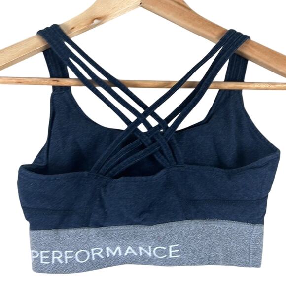 Calvin Klein Performance Blue Sports Bra - Picture 2 of 4